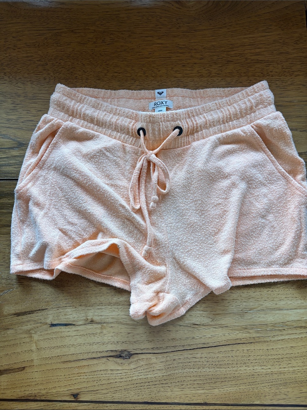 Roxy Peach Drawstring Lounge Shorts